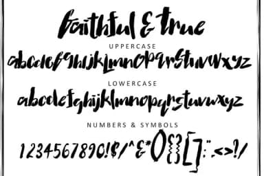 Faithful & True Font by Creativeqube Design — Script Handwritten Font — thumbnail 1