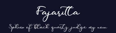 Fajaritta by Tiny Hand Letter — Script Handwritten Font — thumbnail 2
