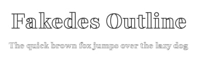 Fakedes Outline by Cyril Mikhailov — Sans Serif Font — thumbnail 1