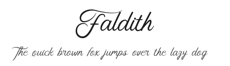 Faldith by PutraCetol Studio — Script Handwritten Font