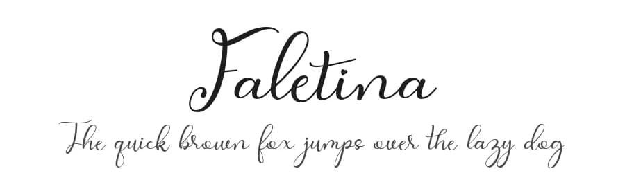 Faletina by ToniStudio — Script Handwritten Font