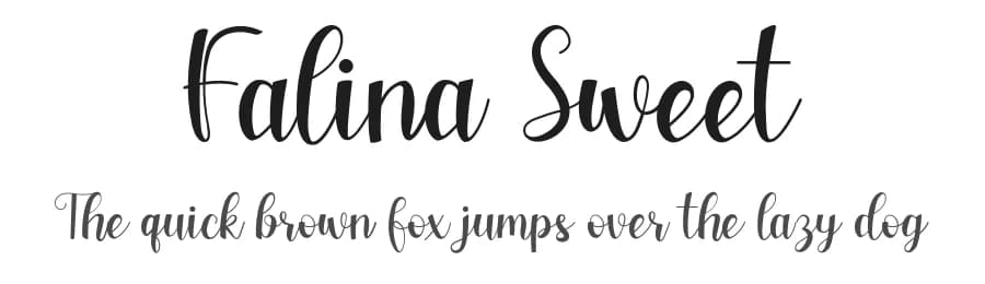 Falina Sweet by Reguler Studio — Script Handwritten Font
