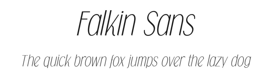 Falkin Sans by Måns Grebäck — Sans Serif Font