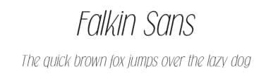 Falkin Sans by Måns Grebäck — Sans Serif Font — thumbnail 1