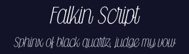 Falkin Script by Måns Grebäck — Script Handwritten Font — thumbnail 2