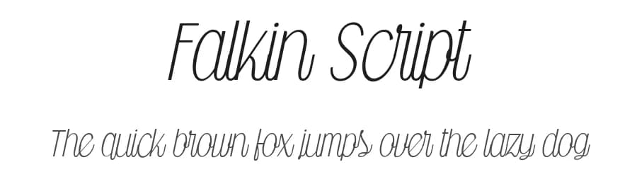 Falkin Script by Måns Grebäck — Script Handwritten Font