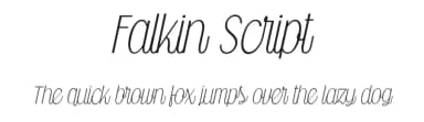 Falkin Script by Måns Grebäck — Script Handwritten Font — thumbnail 1