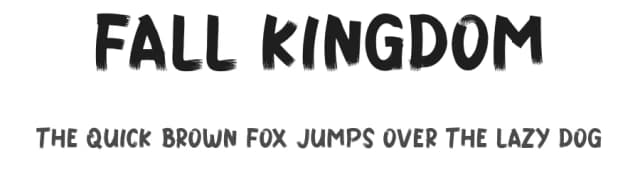 Fall Kingdom by Reguler Studio — Script Handwritten Font