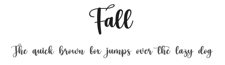 Fall by Scratchones — Script Handwritten Font