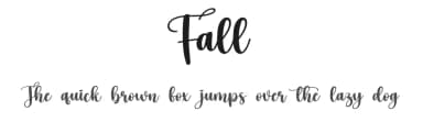 Fall by Scratchones — Script Handwritten Font — thumbnail 1