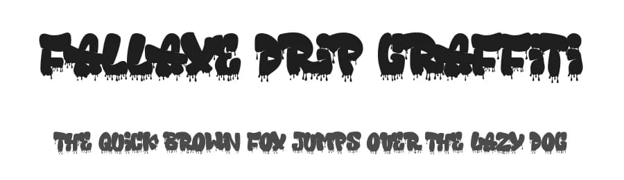 Fallaxe Drip Graffiti by Cikareotype Studio — Script Handwritten Font