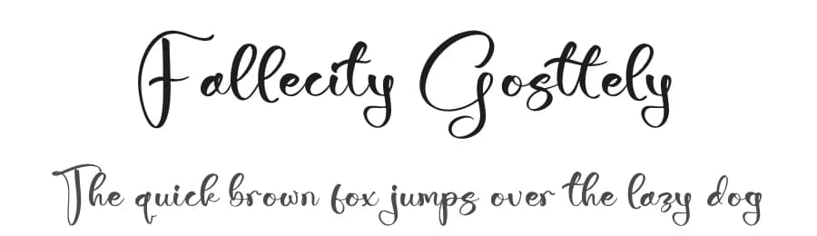 Fallecity Gosttely by Letterena Studios — Script Handwritten Font
