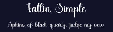 Fallin Simple by FreshtypeINK — Script Handwritten Font — thumbnail 2