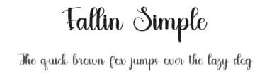 Fallin Simple by FreshtypeINK — Script Handwritten Font — thumbnail 1