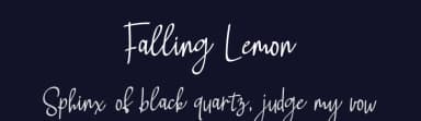 Falling Lemon by Madatype Studio — Script Handwritten Font — thumbnail 2