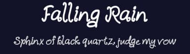 Falling Rain by Rusd — Script Handwritten Font — thumbnail 2