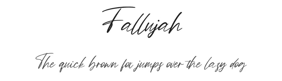 Fallujah by Vunira Design — Script Handwritten Font