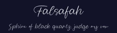 Falsafah by MJType — Script Handwritten Font — thumbnail 2