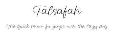 Falsafah by MJType — Script Handwritten Font — thumbnail 1