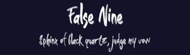 False Nine by Abraham Type (AldeDesign Studio) — Script Handwritten Font — thumbnail 2
