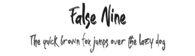 False Nine by Abraham Type (AldeDesign Studio) — Script Handwritten Font — thumbnail 1
