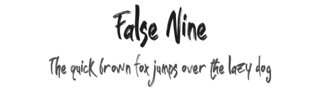 False Nine by Abraham Type (AldeDesign Studio) — Script Handwritten Font
