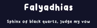 Falyadhias by Falyadhia — Script Handwritten Font — thumbnail 2