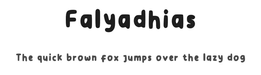 Falyadhias by Falyadhia — Script Handwritten Font