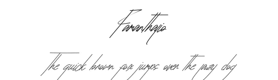Famanthalio by Jadatype — Script Handwritten Font