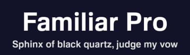 Familiar Pro by CheapProFonts — Sans Serif Font — thumbnail 2