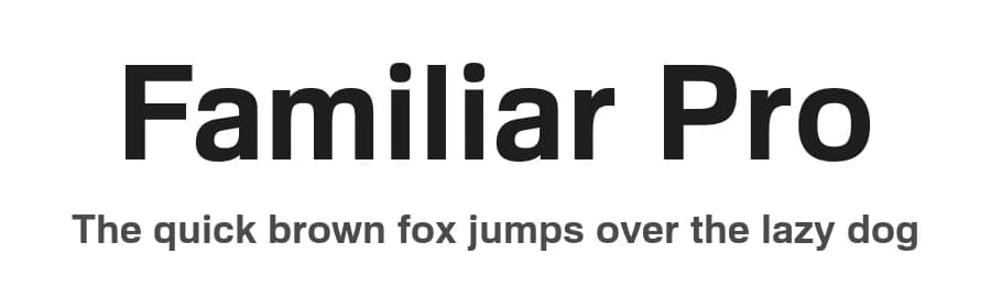 Familiar Pro by CheapProFonts — Sans Serif Font