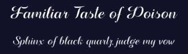 Familiar Taste of Poison by Misti's Fonts — Script Handwritten Font — thumbnail 2