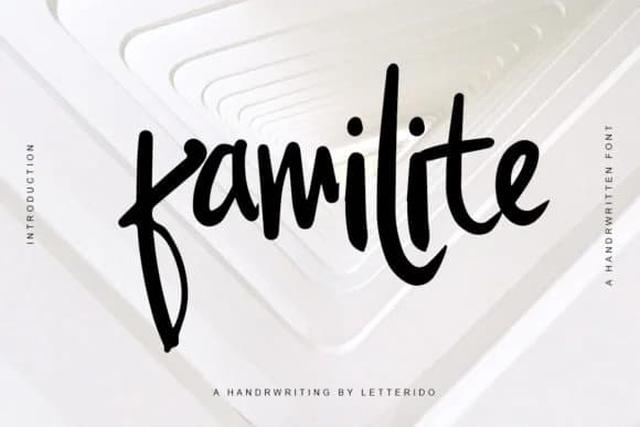 Familite Font by Ratin Creative — Script Handwritten Font — preview 1