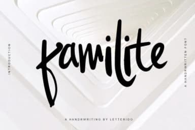 Familite Font by Ratin Creative — Script Handwritten Font — thumbnail 1