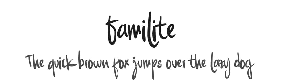 Familite by Letterido — Script Handwritten Font