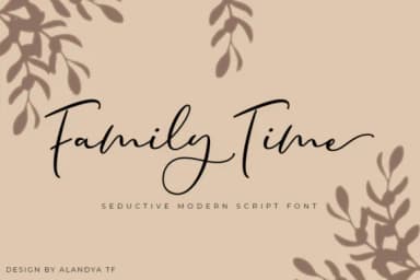 Family Time Font by alandya typefoundry — Script Handwritten Font — thumbnail 1