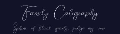 Family Caligraphy by Eddy Goodboy — Script Handwritten Font — thumbnail 2