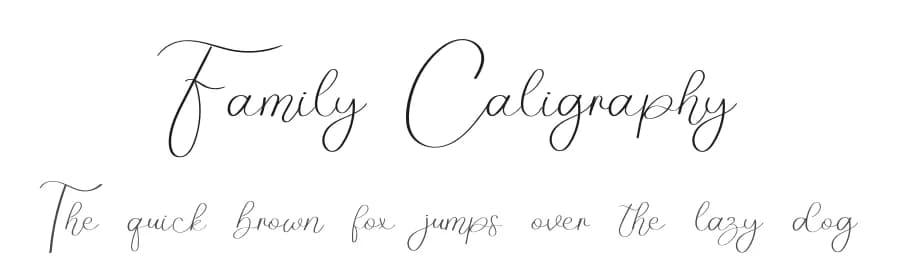 Family Caligraphy by Eddy Goodboy — Script Handwritten Font