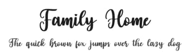 Family Home by Bearytype — Script Handwritten Font — thumbnail 1