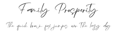 Family Prosperity by Hatf Type — Script Handwritten Font — thumbnail 1