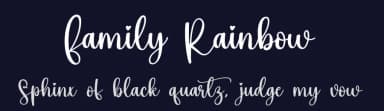 Family Rainbow by Scratchones — Script Handwritten Font — thumbnail 2