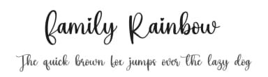 Family Rainbow by Scratchones — Script Handwritten Font — thumbnail 1