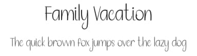 Family Vacation by Belina Studio — Script Handwritten Font — thumbnail 1