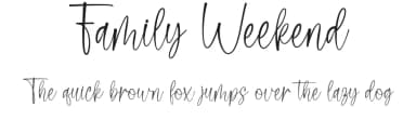 Family Weekend by Wahyu Studio — Script Handwritten Font — thumbnail 1