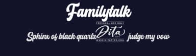 Familytalk by Ditatype — Script Handwritten Font — thumbnail 2