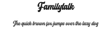 Familytalk by Ditatype — Script Handwritten Font — thumbnail 1