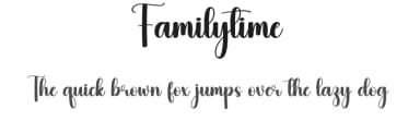 Familytime by Scratchones — Script Handwritten Font — thumbnail 1