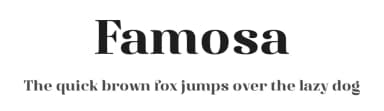 Famosa by Anita Jürgeleit — Serif Font — thumbnail 1