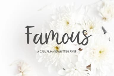 Famous Font by Pasha Larin — Script Handwritten Font — thumbnail 1
