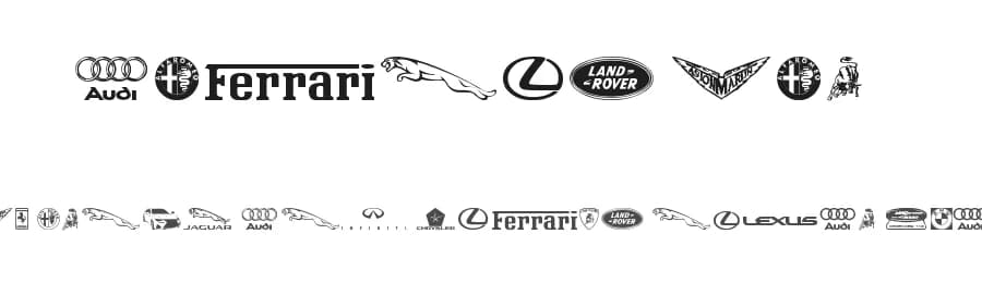 Famous Car 1 by Ding Bang — Dingbats Font